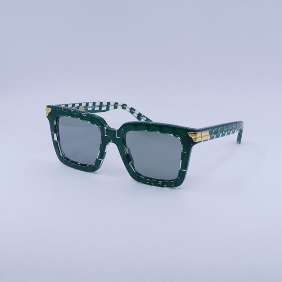 🕶️ New Bottega Veneta BV1005S 010 Sunglasses - Green Frame, Green Lenses